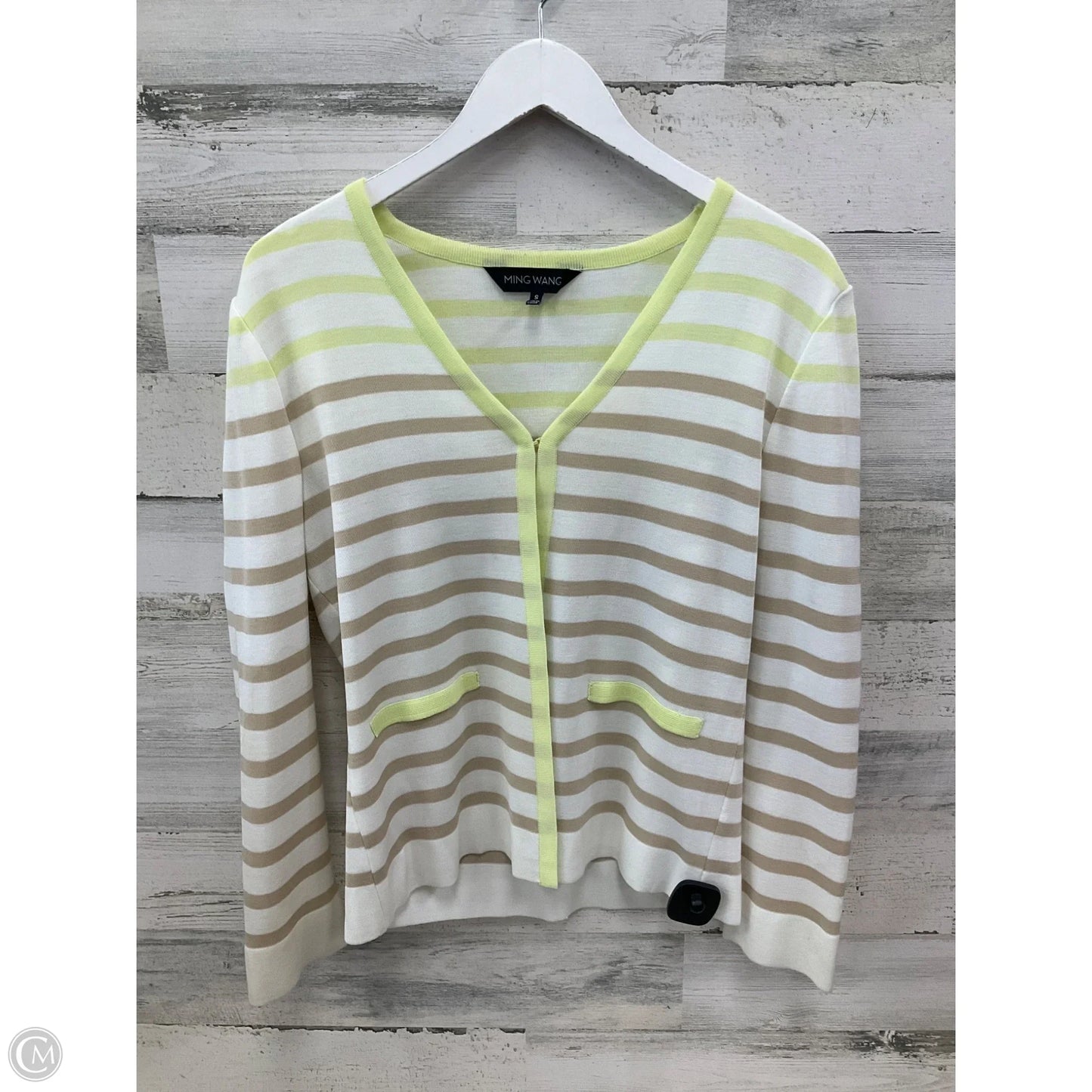 Cardigan By Ming Wang In White, Size: S