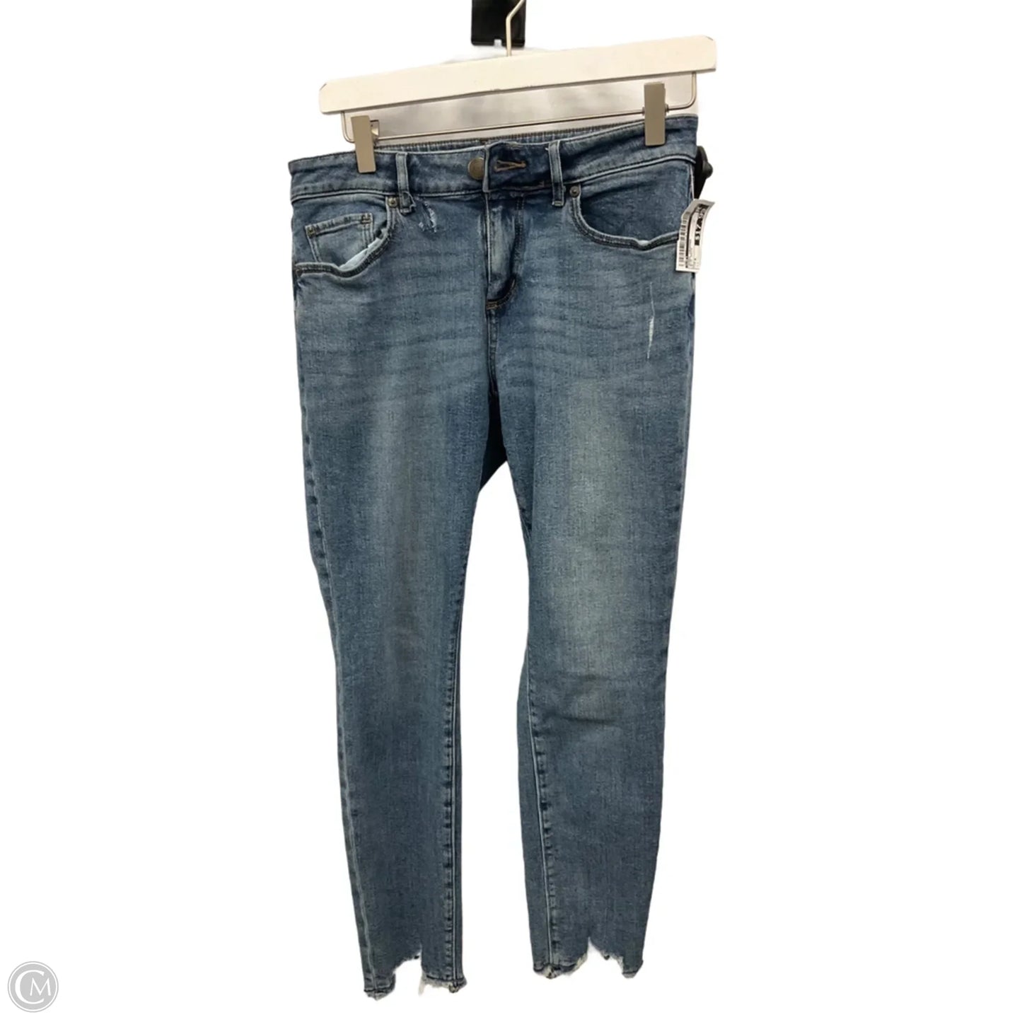 Jeans Cropped By Loft In Blue Denim, Size: 4