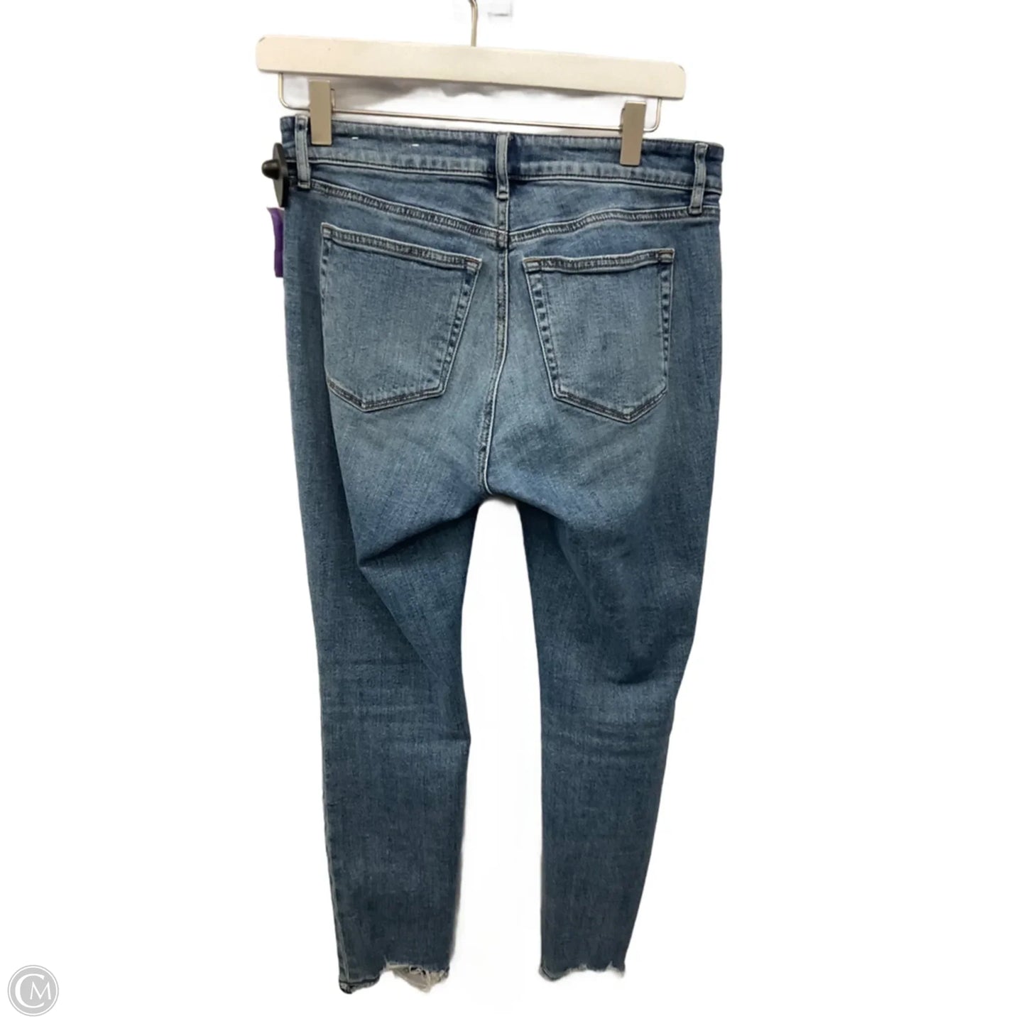 Jeans Cropped By Loft In Blue Denim, Size: 4