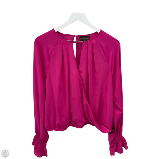 Top Long Sleeve By Bold Elements In Pink, Size: Xl