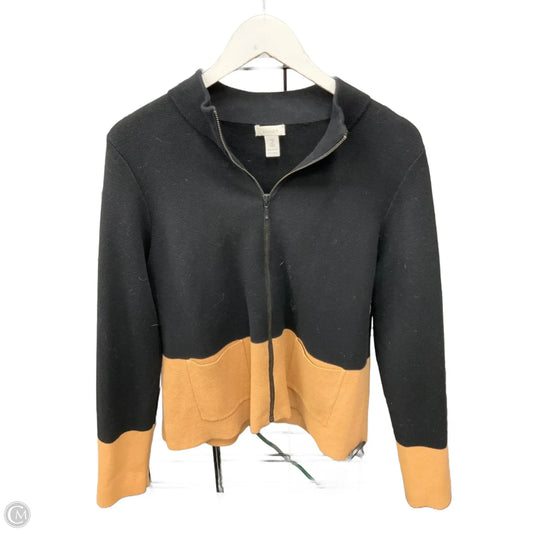 Blazer By Chicos In Black & Tan, Size: L
