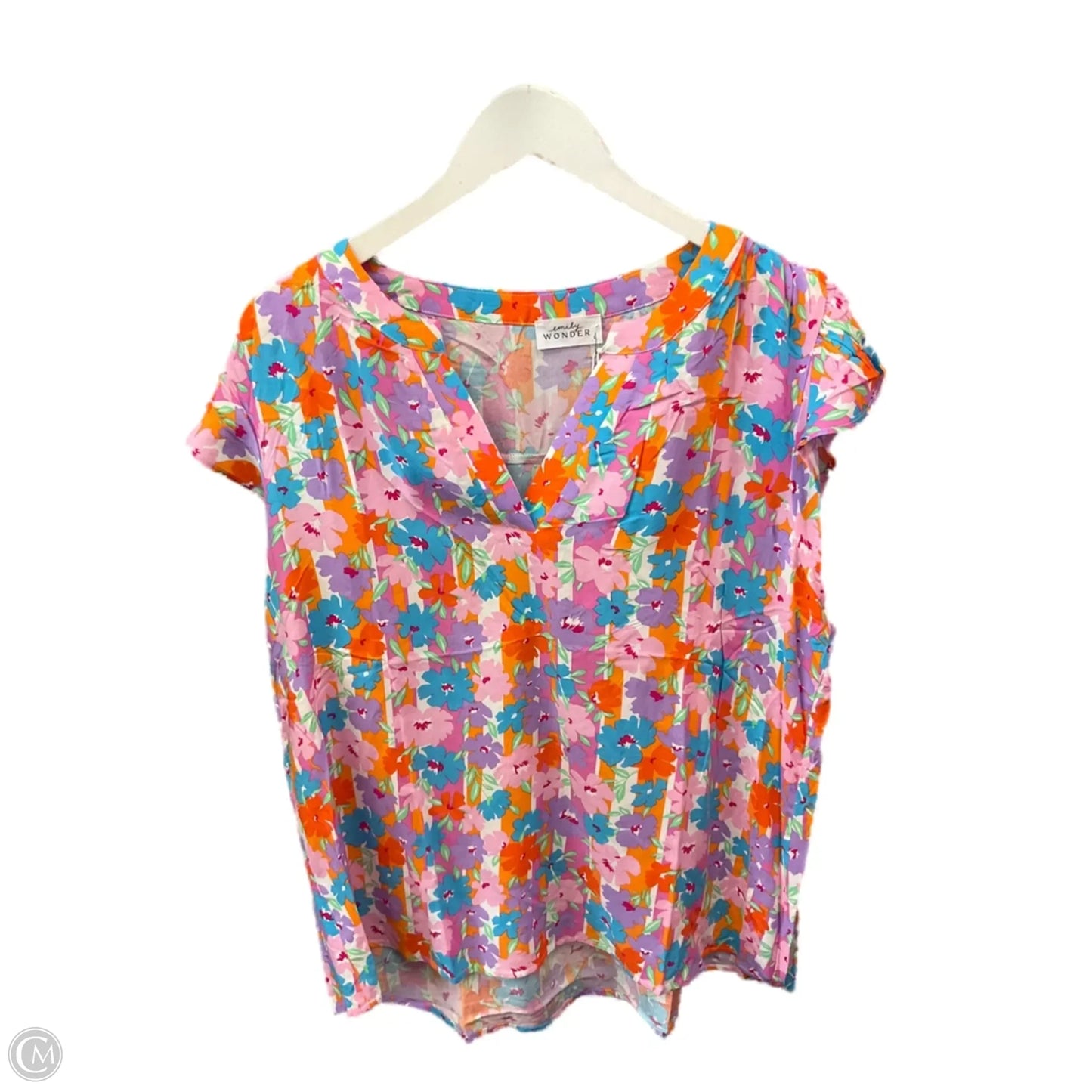 Top Sleeveless By Clothes Mentor In Floral Print, Size: L