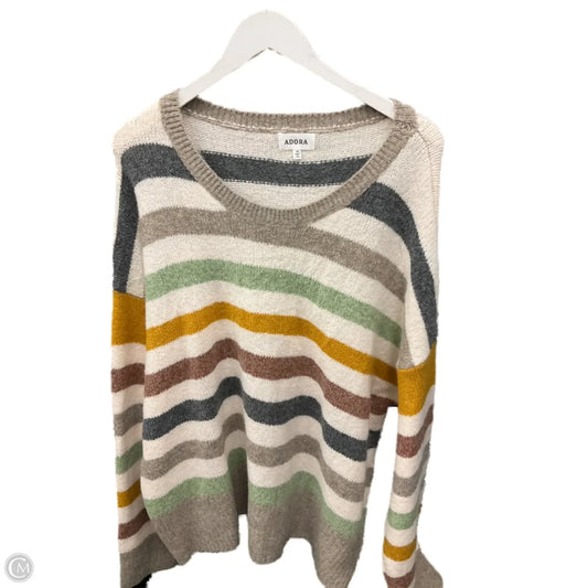 Sweater By Clothes Mentor In Striped Pattern, Size: 3x