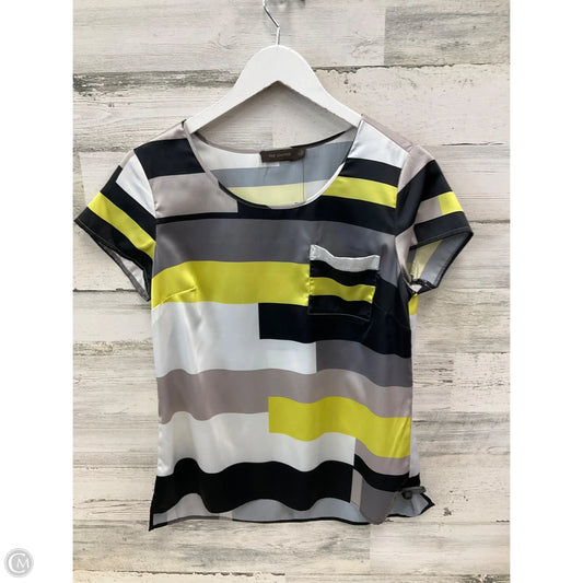 Top Short Sleeve By Limited In Black & Yellow, Size: S