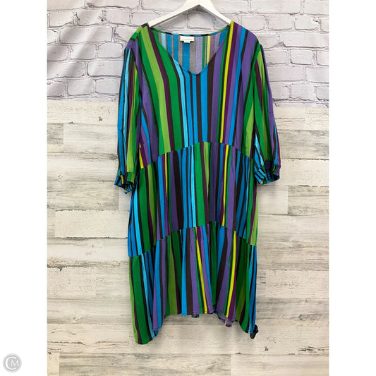 Dress Casual Short By Clothes Mentor In Multi-colored, Size: 4x