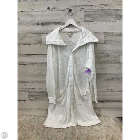 Cardigan By Logo In White, Size: 2x
