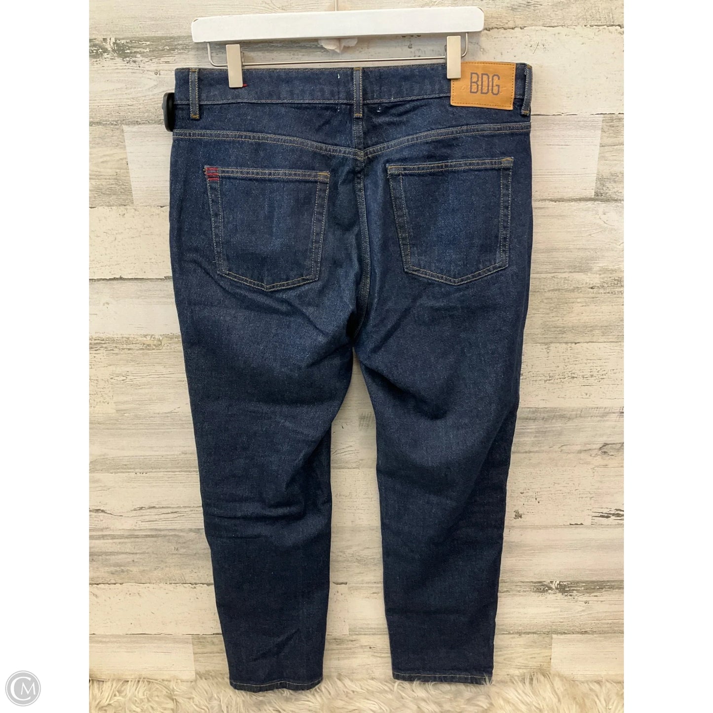 Jeans Straight By Bdg In Blue Denim, Size: 12