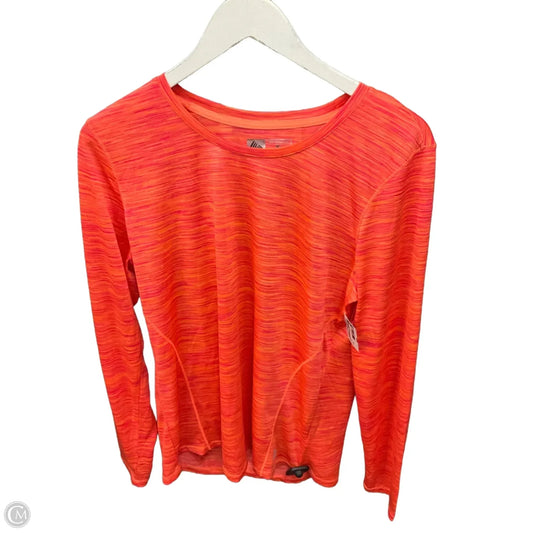 Athletic Top Long Sleeve Crewneck By Rbx In Orange, Size: Xl