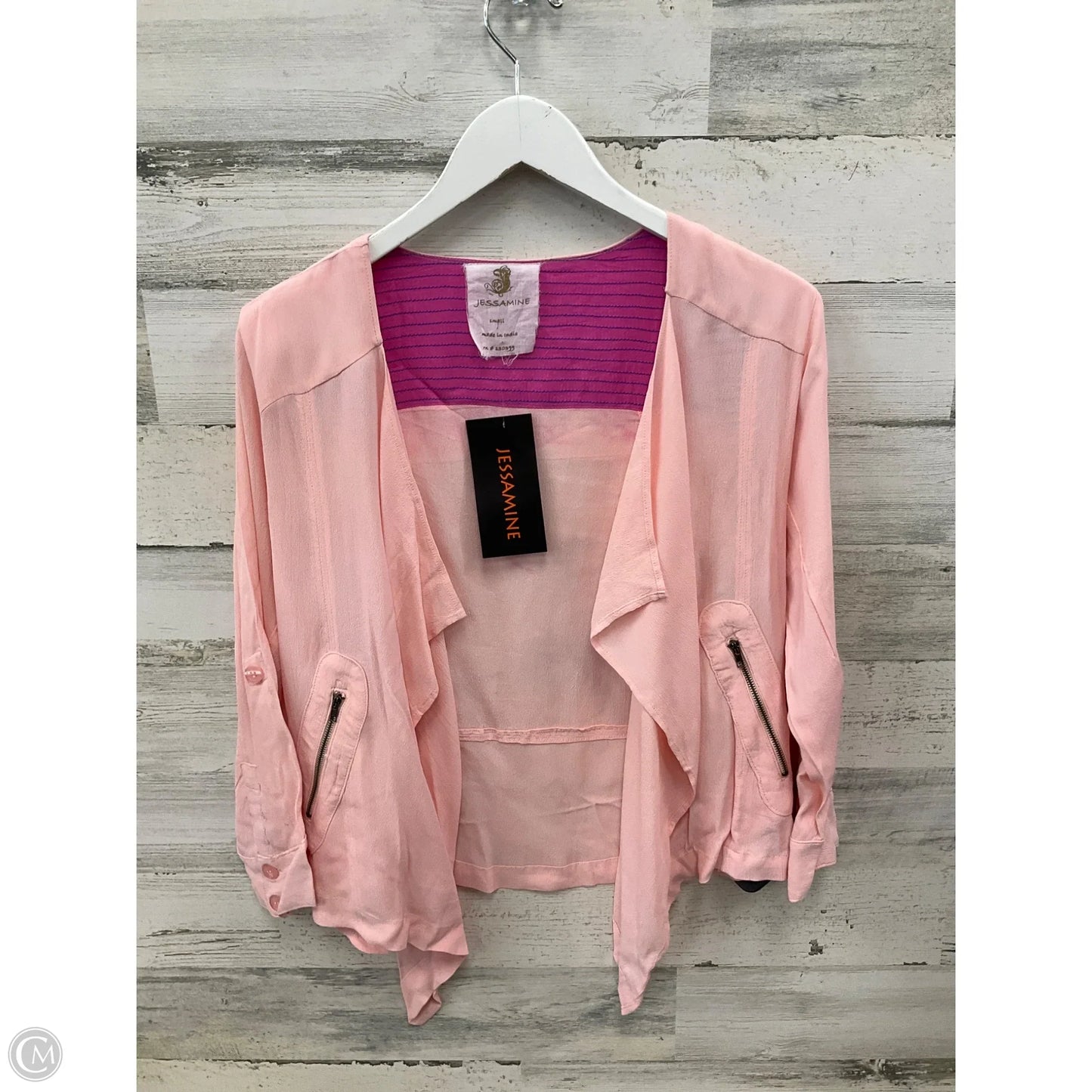 Cardigan By Clothes Mentor In Pink, Size: S