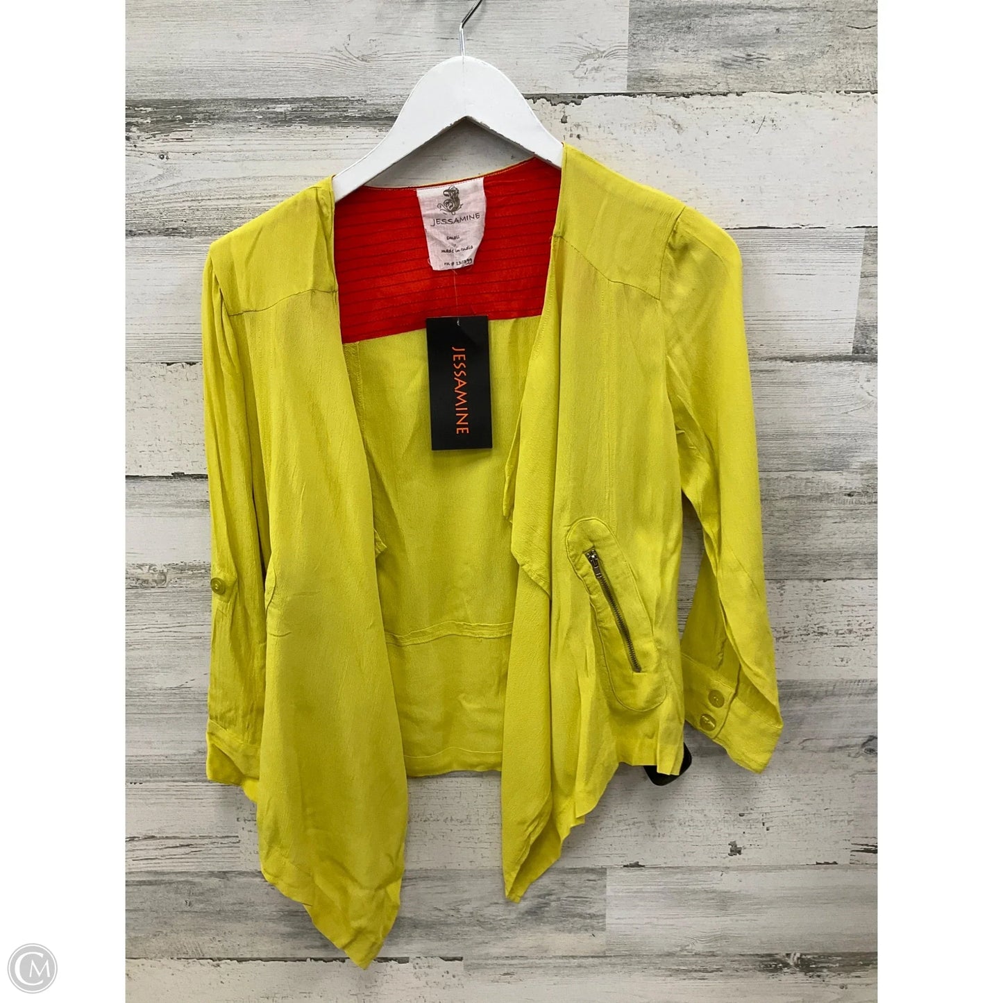 Cardigan By Clothes Mentor In Yellow, Size: S