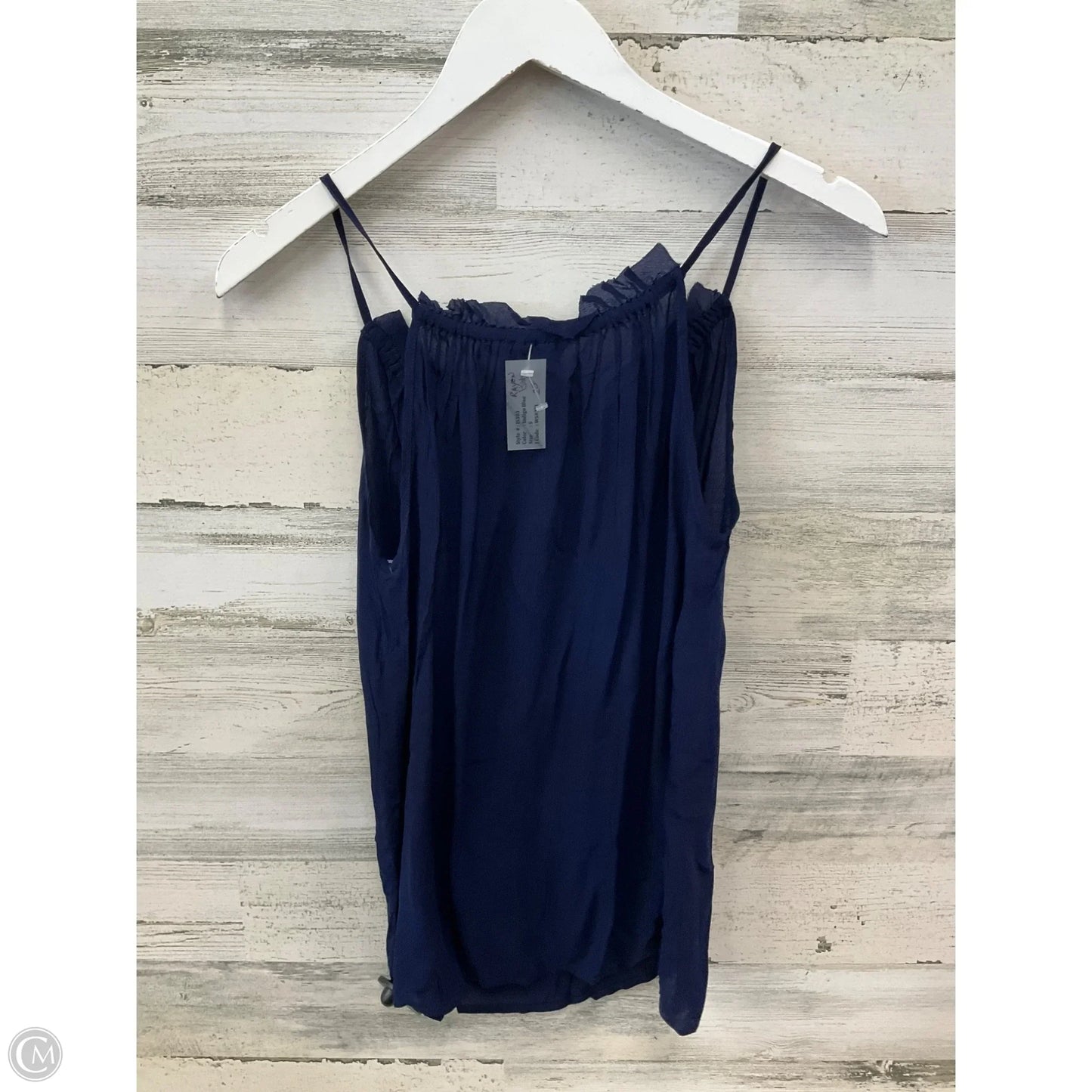 Top Sleeveless By Clothes Mentor In Navy, Size: S