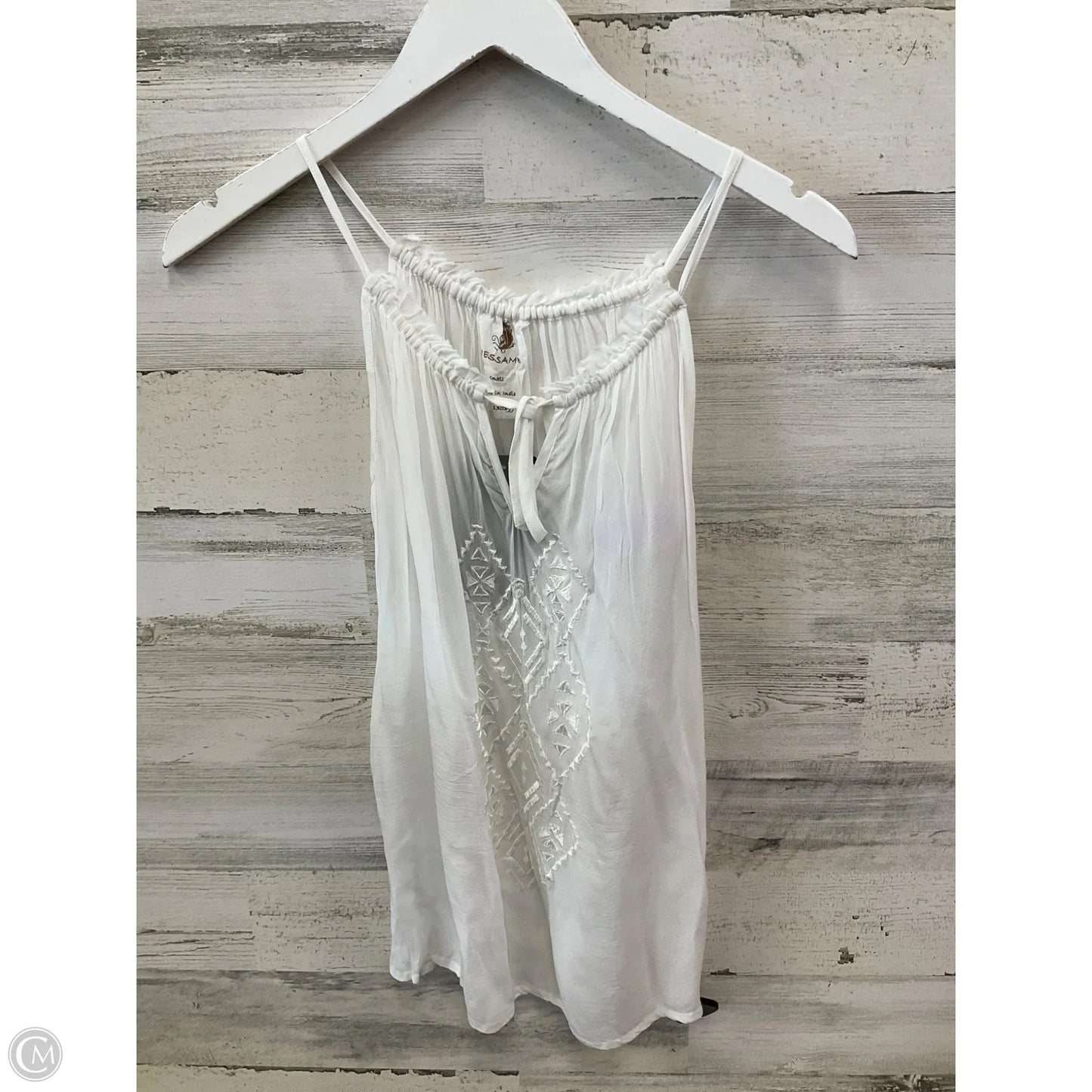 Top Sleeveless By Clothes Mentor In White, Size: S