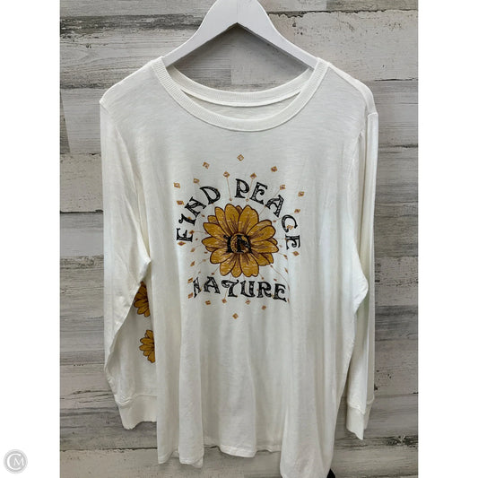 Top Long Sleeve By Torrid In Cream, Size: 2x