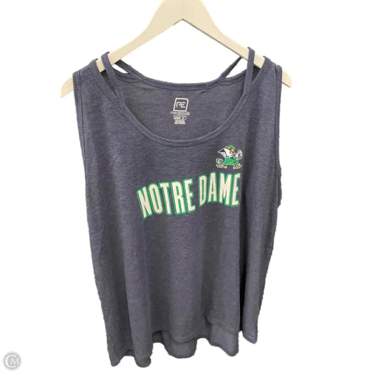 Athletic Tank Top By Clothes Mentor In Blue, Size: 3x