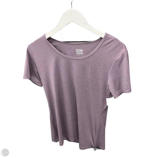 Athletic Top Short Sleeve By 32 Degrees In Purple, Size: L
