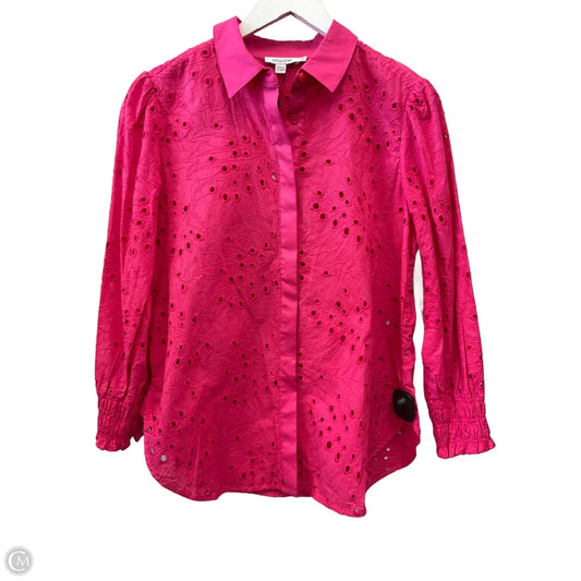 Top Long Sleeve By Chicos In Pink, Size: 4
