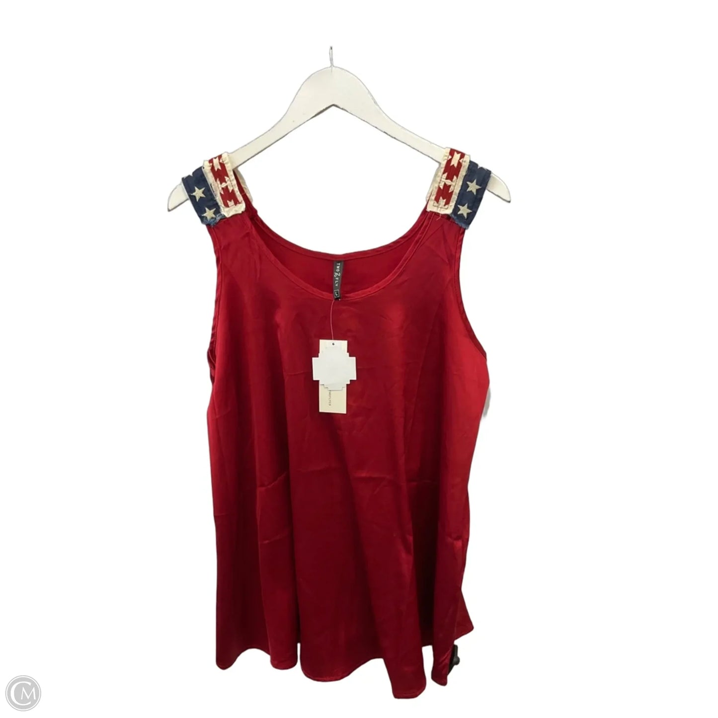 Top Sleeveless By Clothes Mentor In Red, Size: L