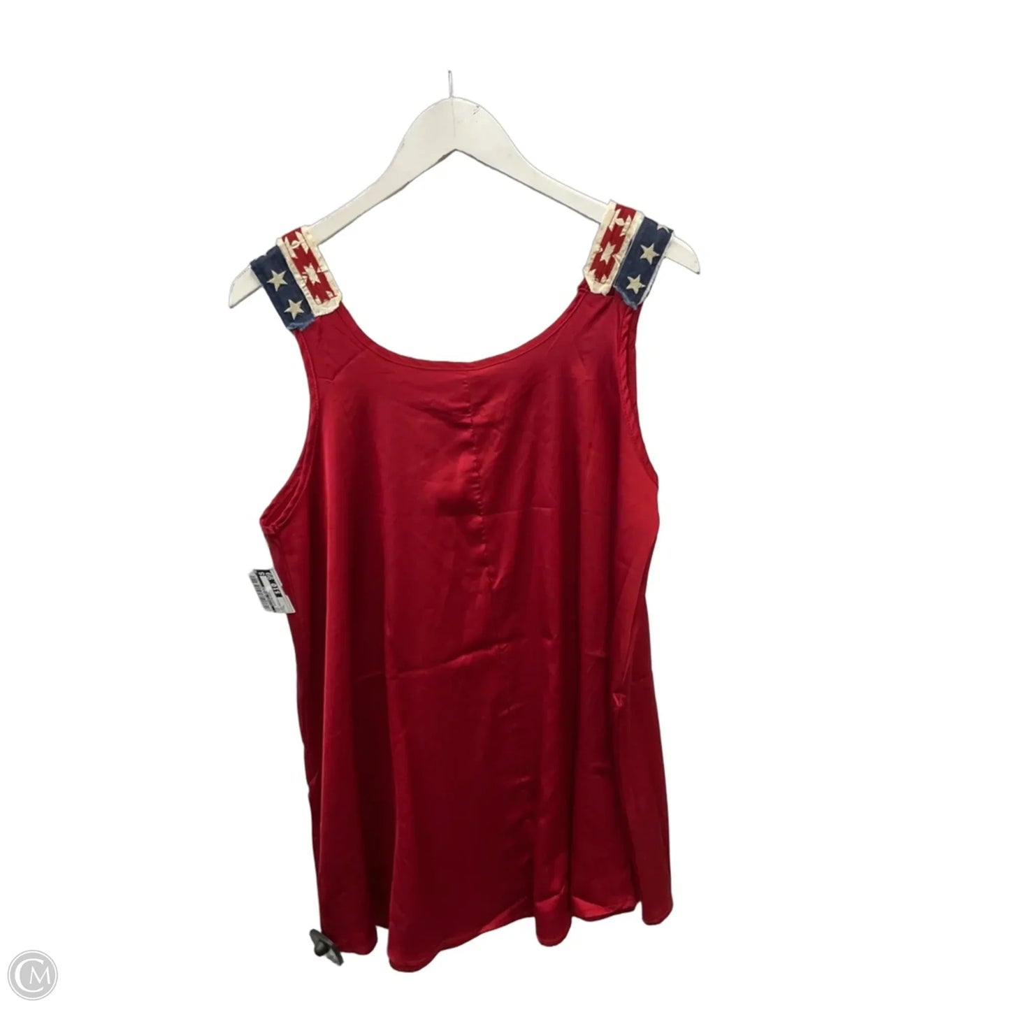 Top Sleeveless By Clothes Mentor In Red, Size: L