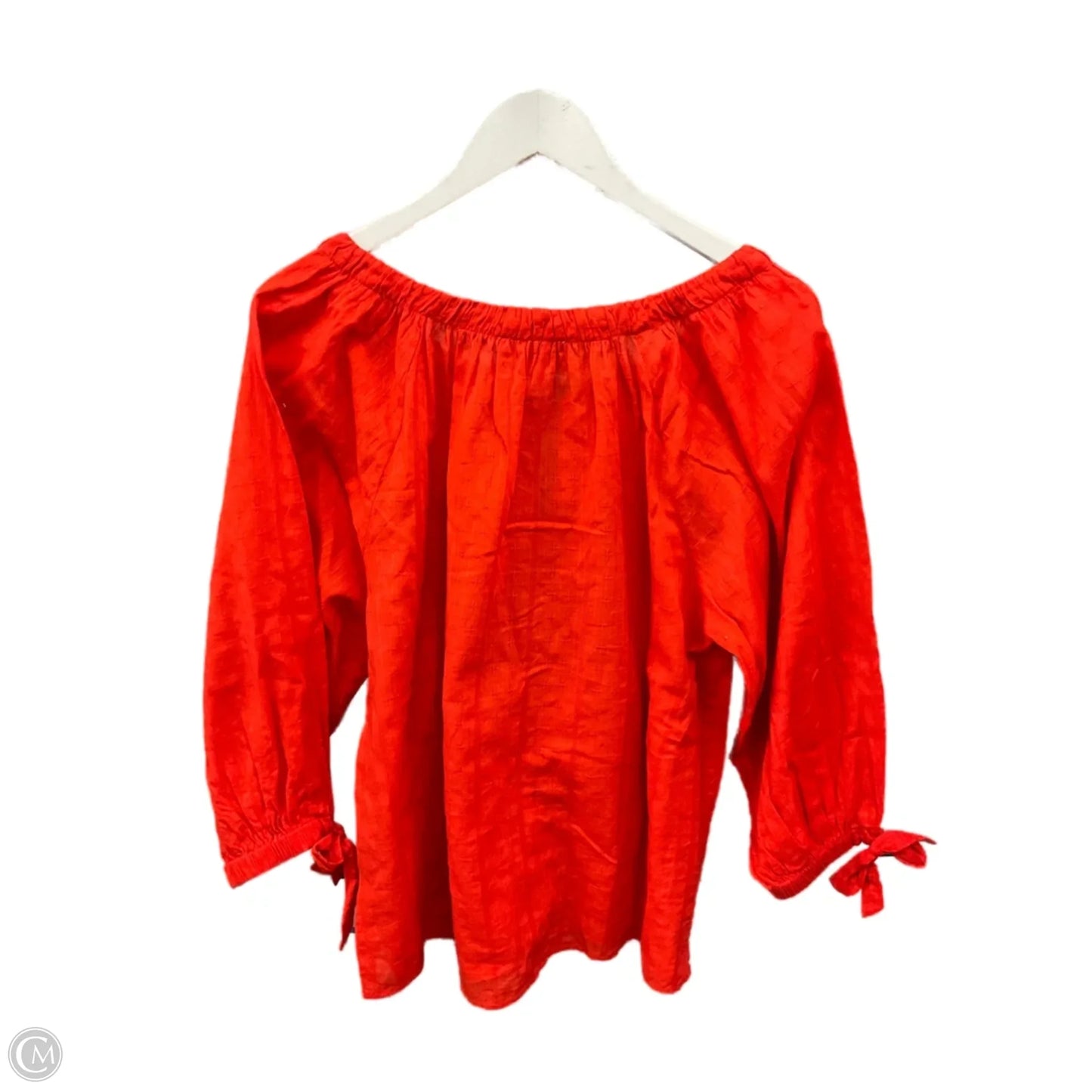 Top 3/4 Sleeve By Clothes Mentor In Orange, Size: S