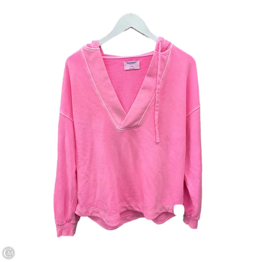Sweatshirt Hoodie By Old Navy In Pink, Size: S