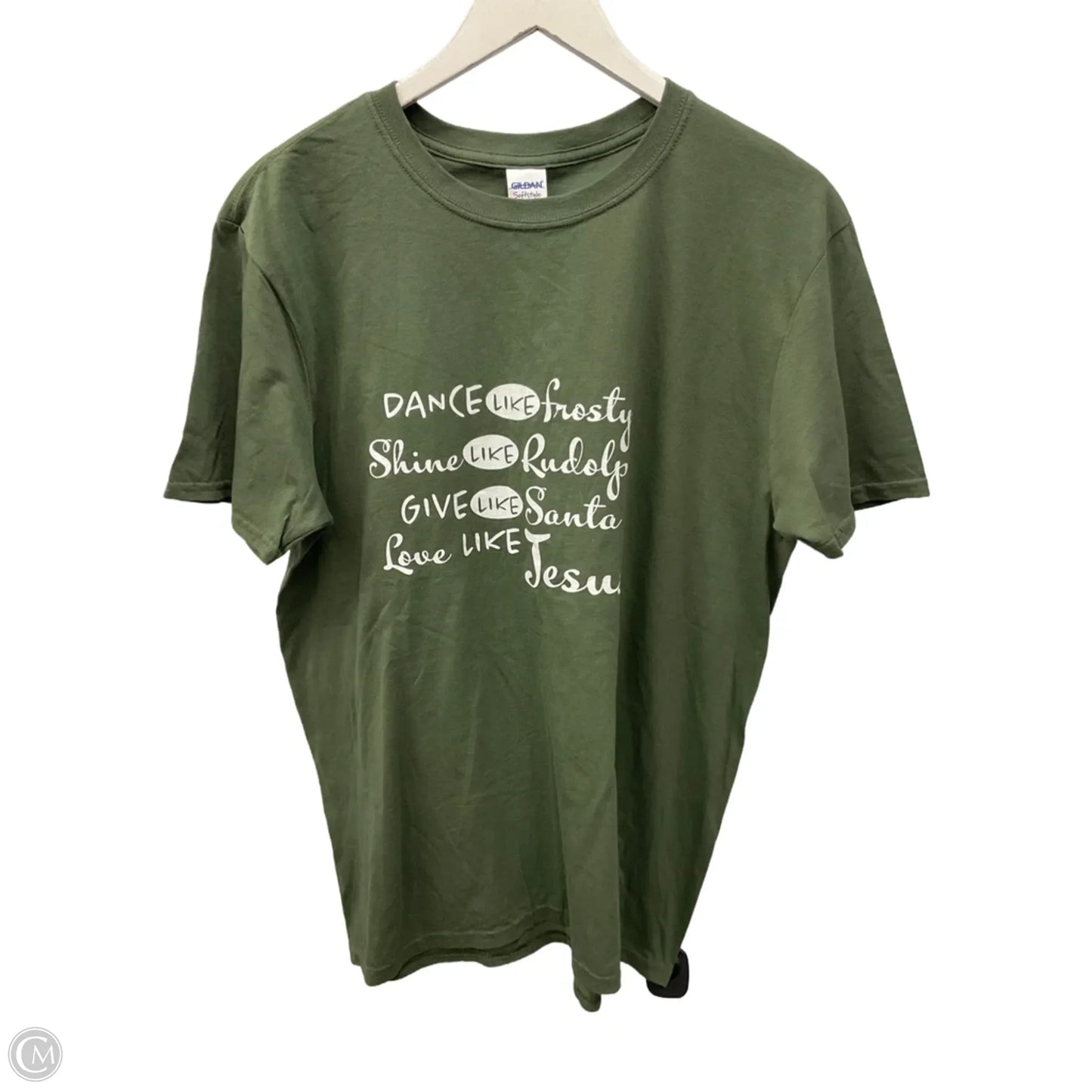 Top Short Sleeve Basic By Gildan In Green, Size: L