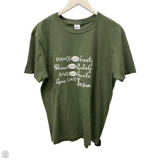 Top Short Sleeve Basic By Gildan In Green, Size: L