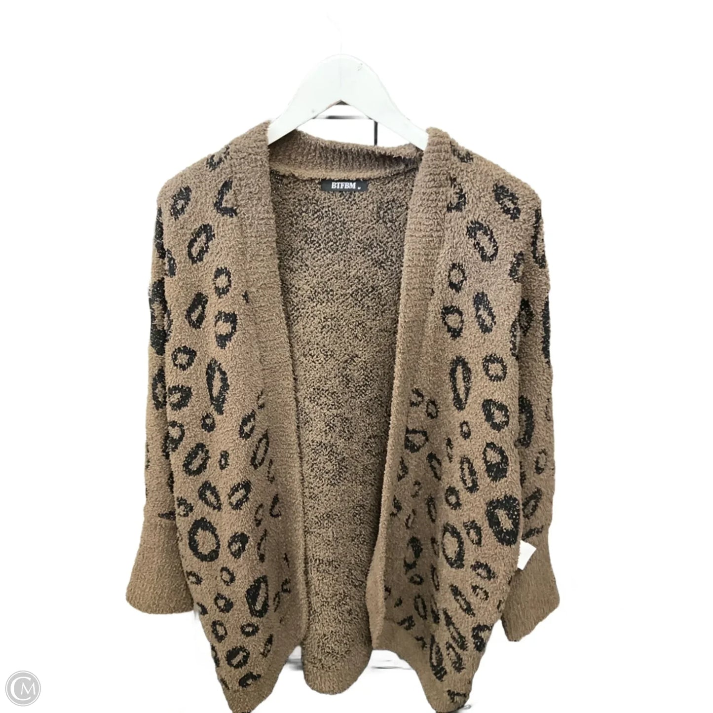 Cardigan By Clothes Mentor In Animal Print, Size: M