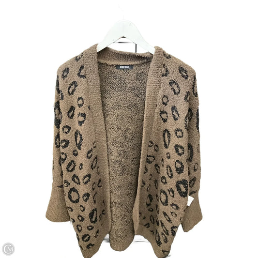 Cardigan By Clothes Mentor In Animal Print, Size: M