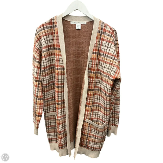 Cardigan By Max Studio In Brown & Orange, Size: Xl