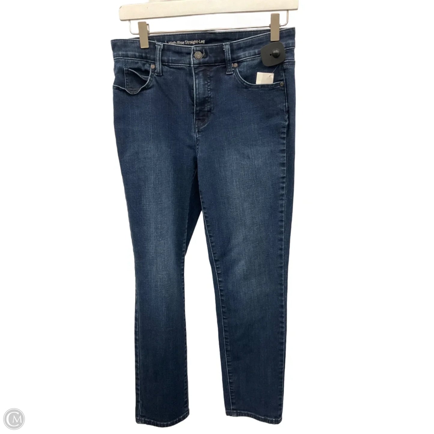 Jeans Straight By Talbots In Blue Denim, Size: 4