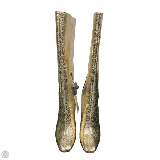 Boots Mid-calf Heels By A New Day In Gold, Size: 6