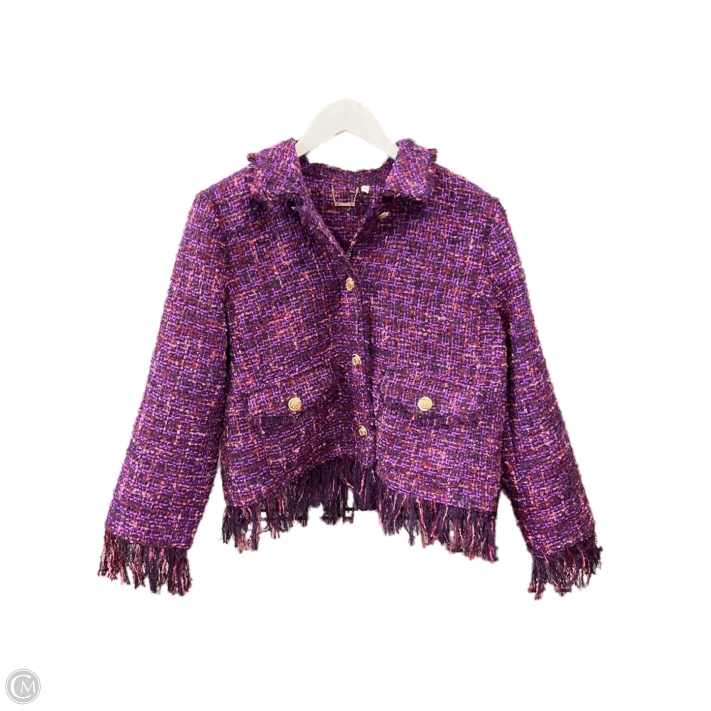 Blazer By Chicos In Purple, Size: M