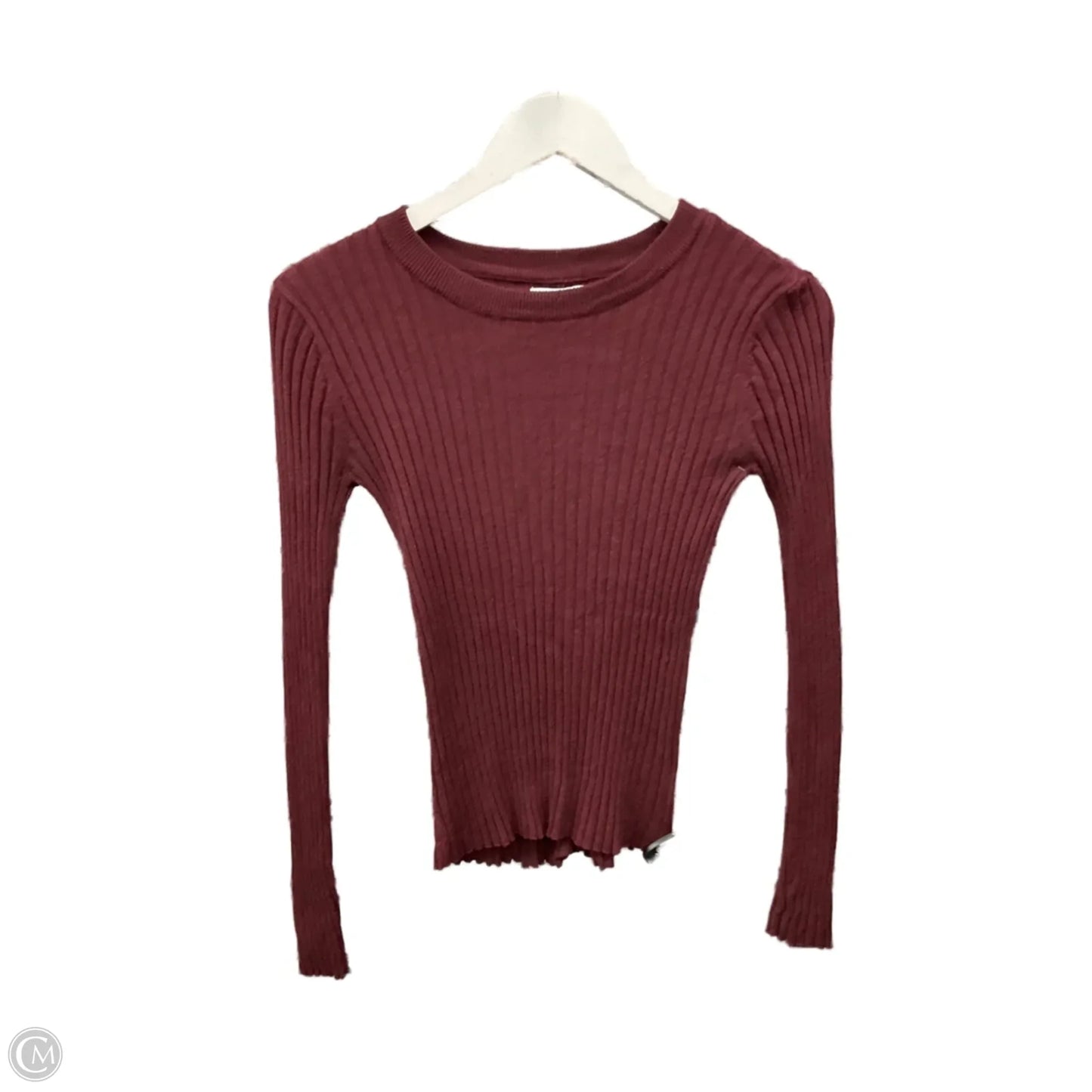 Sweater By Nine West In Maroon, Size: Xs