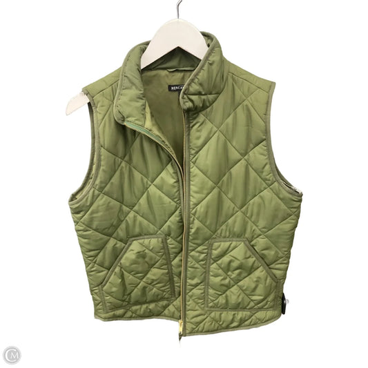 Vest Puffer & Quilted By J. Crew In Green, Size: M