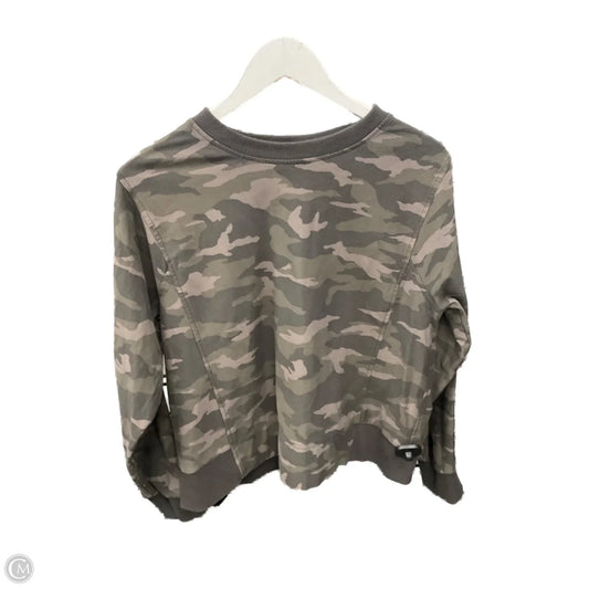 Athletic Sweatshirt Crewneck By Athleta In Camouflage Print, Size: M