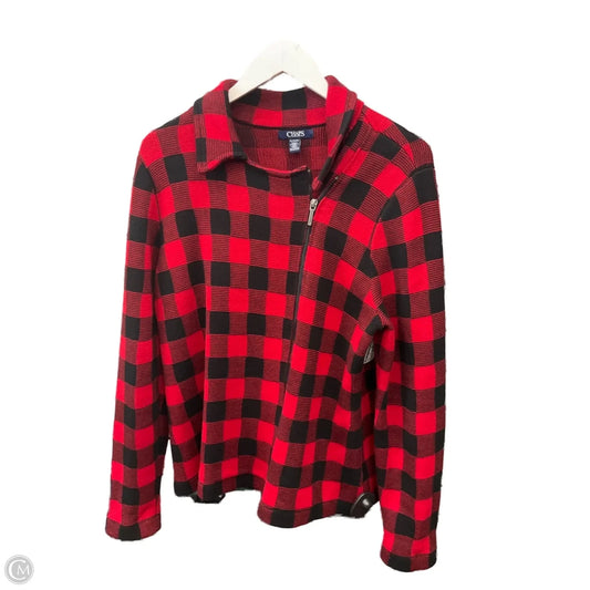 Jacket Other By Chaps In Black & Red, Size: Xl