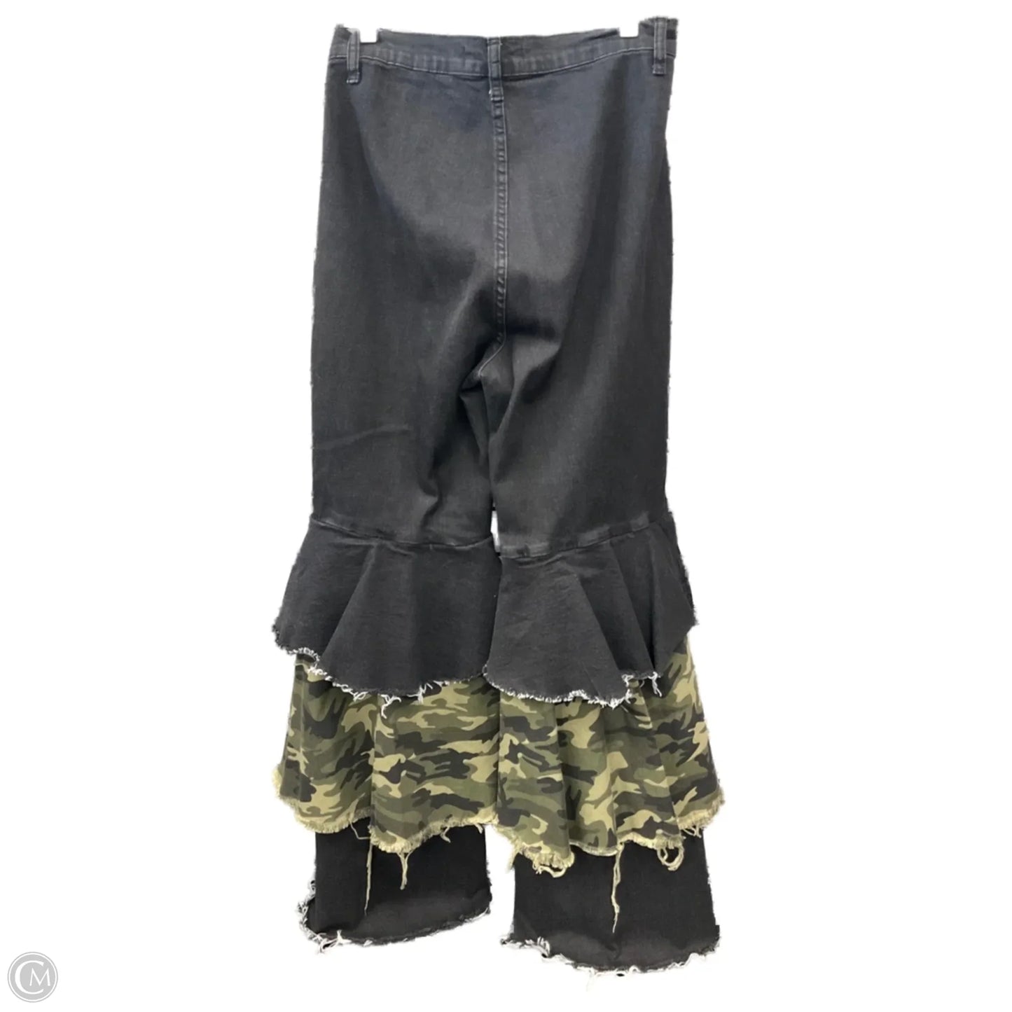 Jeans Flared By Akira In Camouflage Print, Size: 10