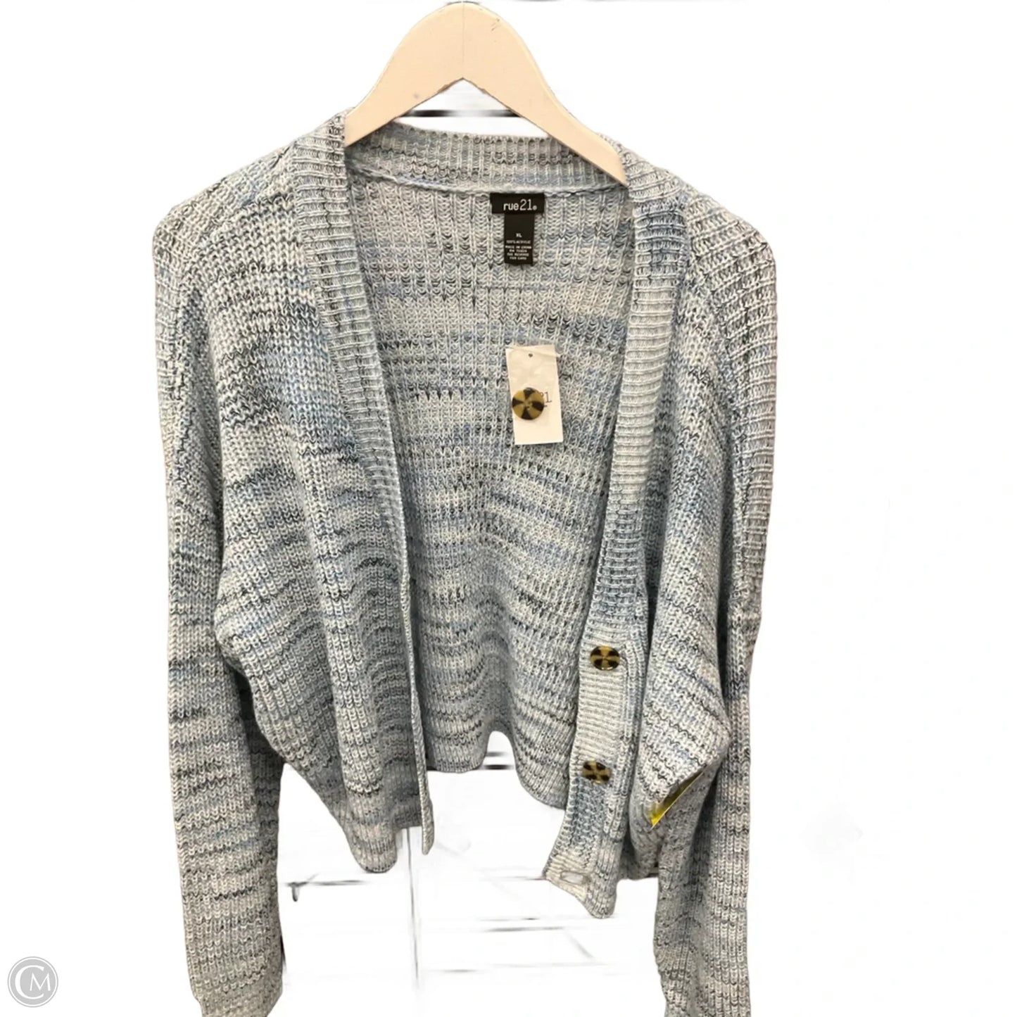 Sweater Cardigan By Rue 21 In Blue, Size: Xl