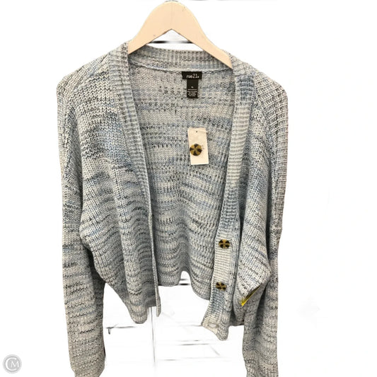 Sweater Cardigan By Rue 21 In Blue, Size: Xl