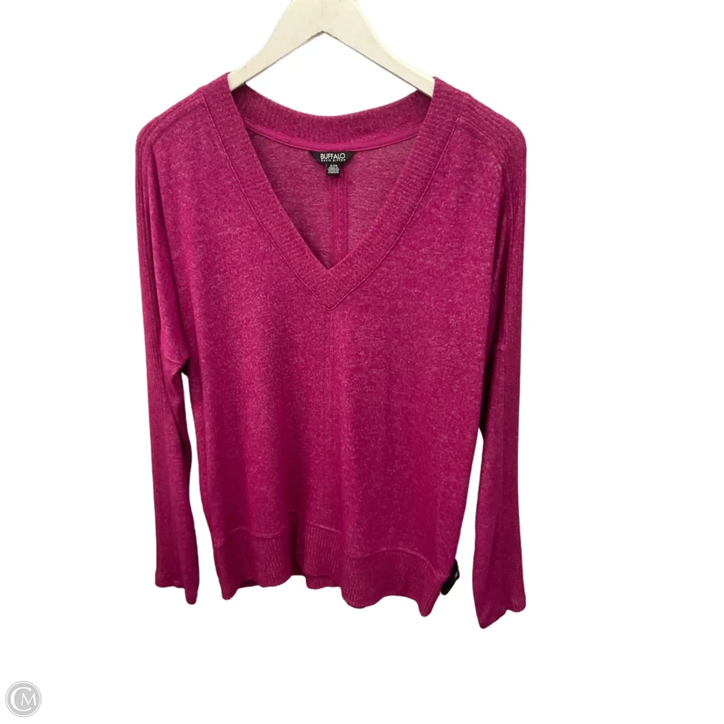 Top Long Sleeve By Buffalo David Bitton In Pink, Size: S