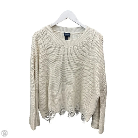 Sweater By Daytrip In Cream, Size: L