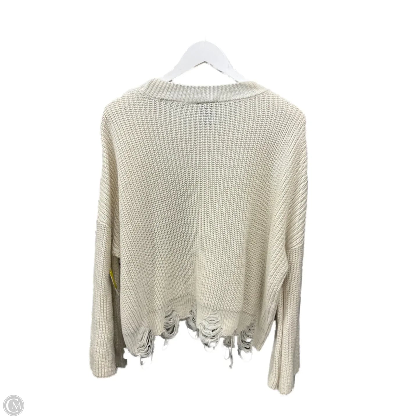 Sweater By Daytrip In Cream, Size: L