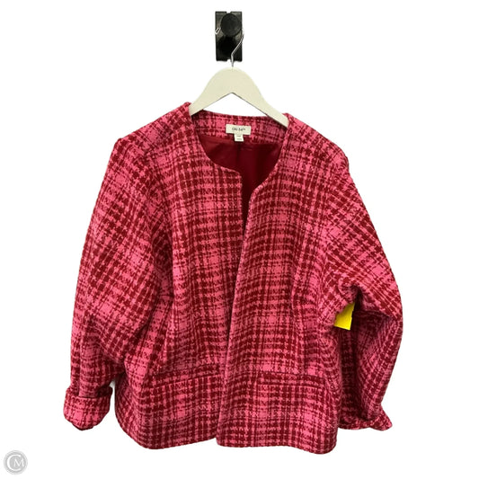 Blazer By On 34th In Pink & Red, Size: 2x