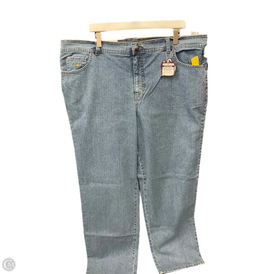 Jeans Straight By Gloria Vanderbilt In Blue Denim, Size: 22