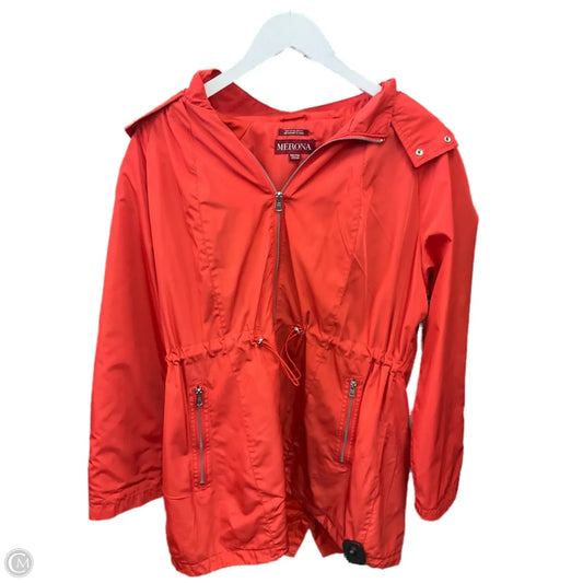 Jacket Utility By Merona In Orange, Size: Xxl