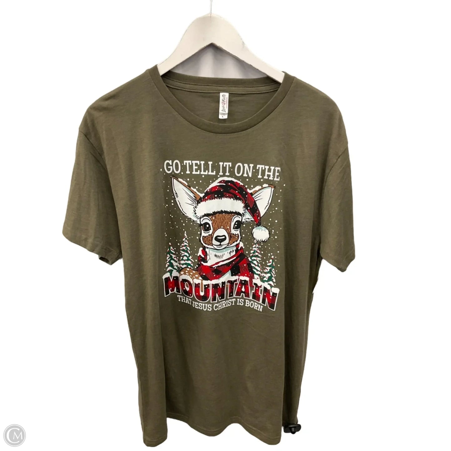 Top Short Sleeve Basic By Clothes Mentor In Green, Size: L