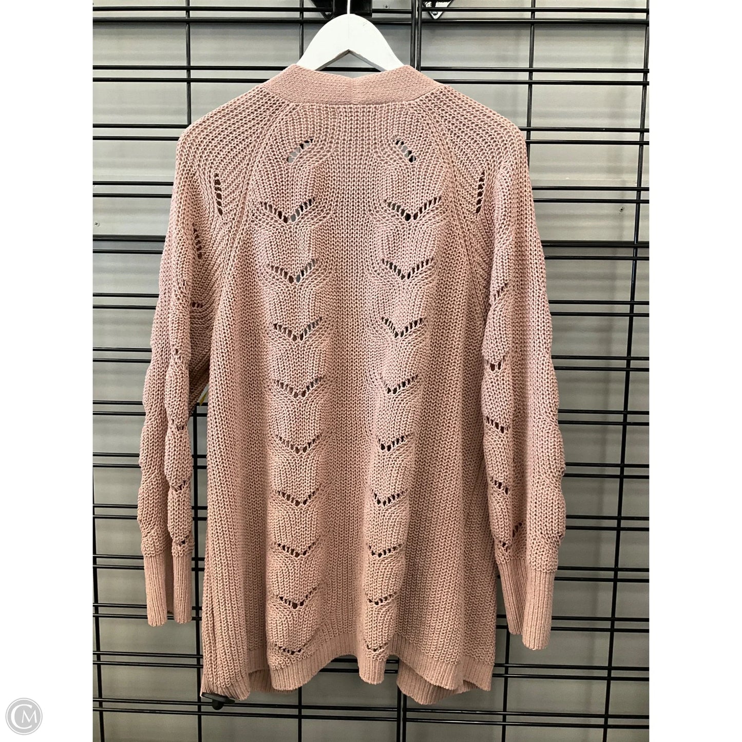 Sweater Cardigan By Maurices In Pink, Size: 1x