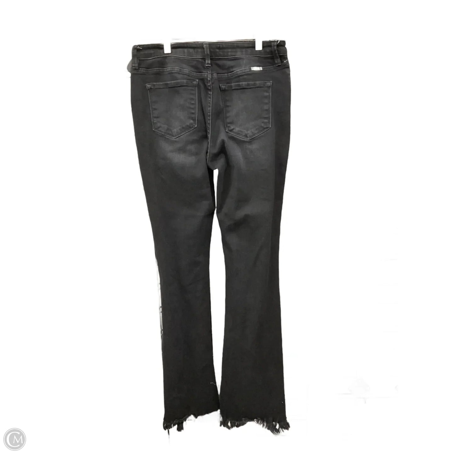 Jeans Flared By Kancan In Black Denim, Size: 8
