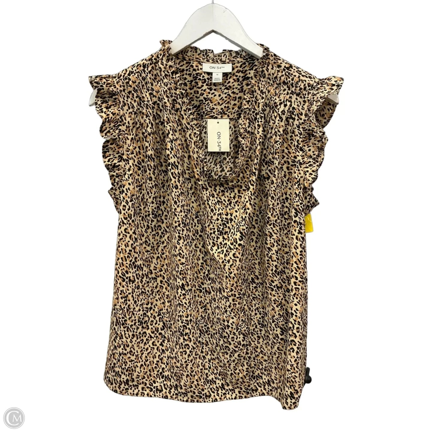 Top Sleeveless By On 34th In Animal Print, Size: M