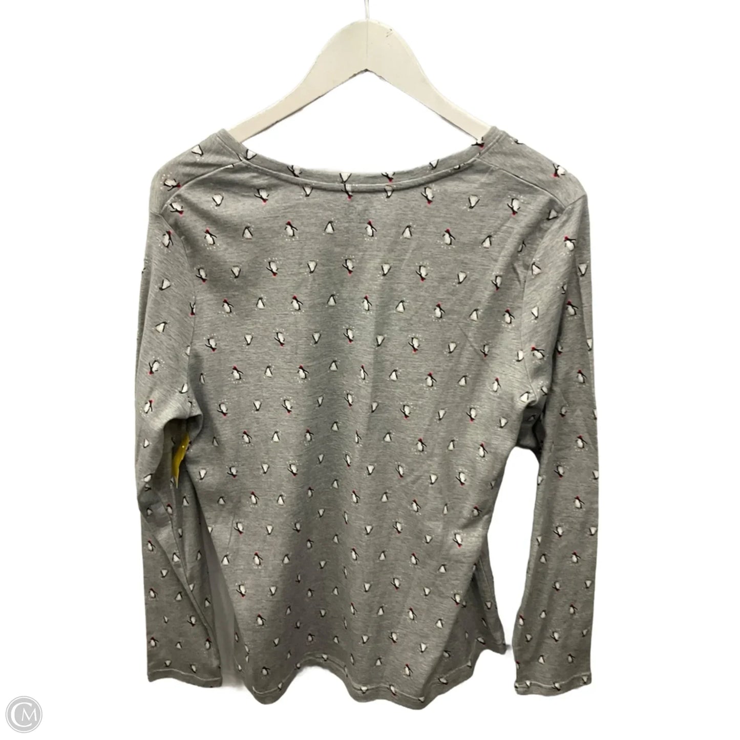 Top Long Sleeve By Croft And Barrow In Grey, Size: Xl